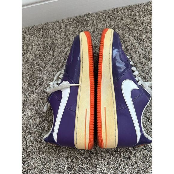Nike Air Force 1 Womens 8.5 Purple '07 Club Patent Leather 315115-514 - Picture 4 of 9